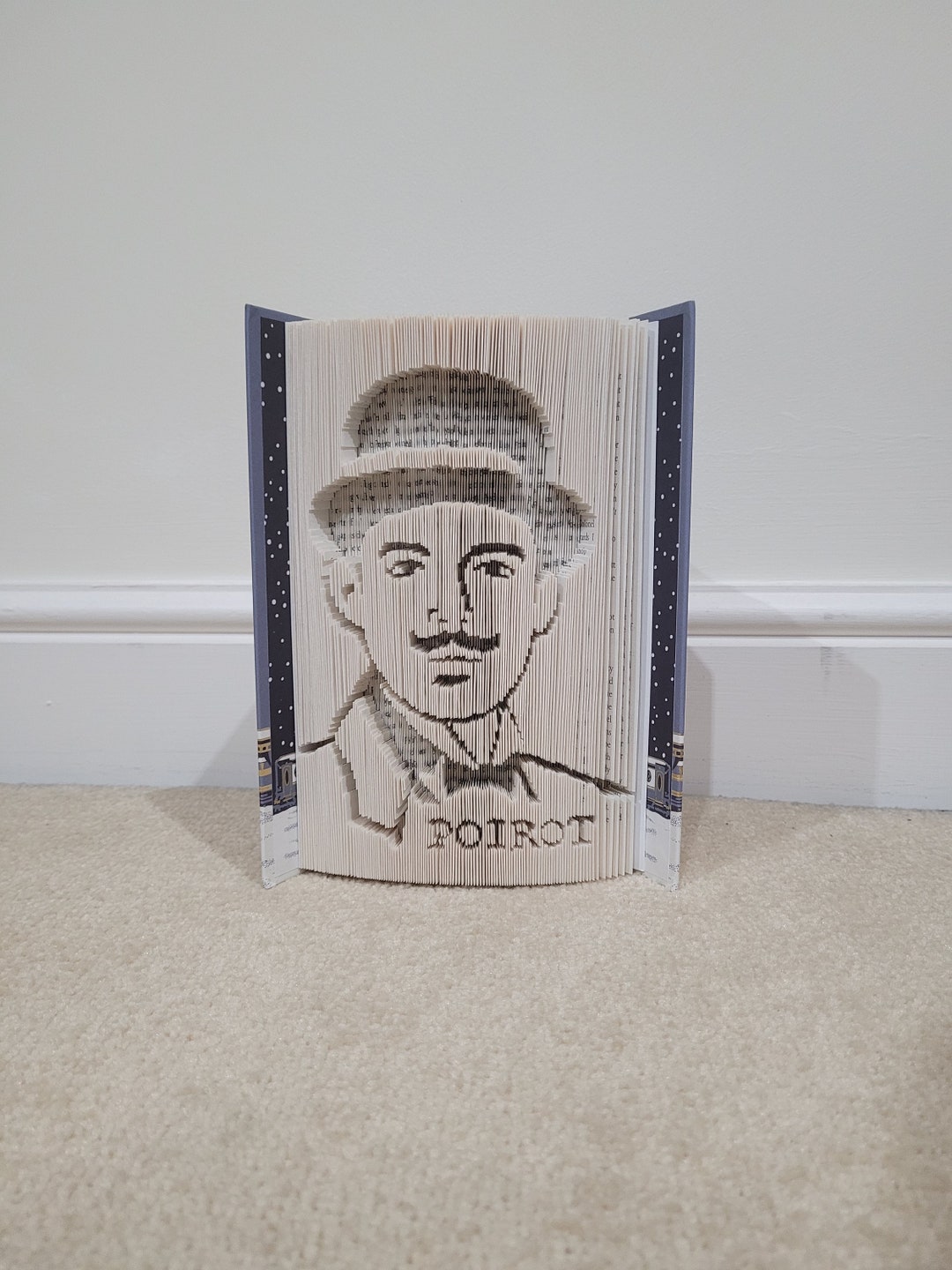 Pattern Only - Hercule Poirot Book Folding - Cut and Fold - Pattern Art ...