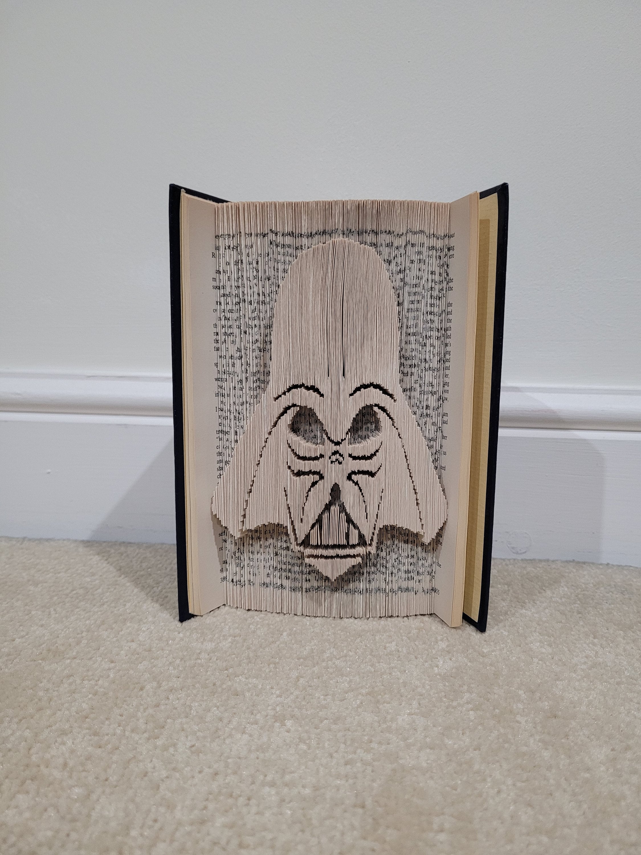 Pattern Only - Darth Vader Book Folding - Cut and Fold - Book