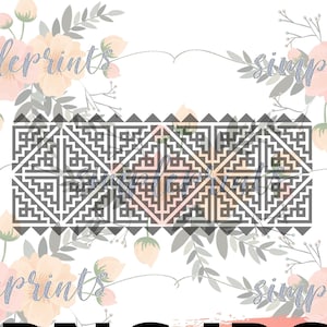 Hmong Design, Hmong Digital, Hmong Print, Hmong Pattern Stamp