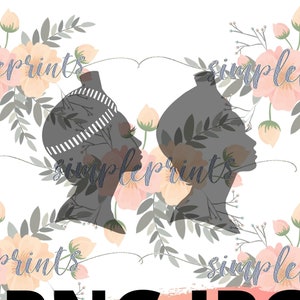 Hmong Design, Hmong Digital, Hmong Print,  Hmong Girl Silhouette 2 (Turban Hat)