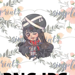 Hmong Design, Hmong Digital, Hmong Print, Mien Girl 3