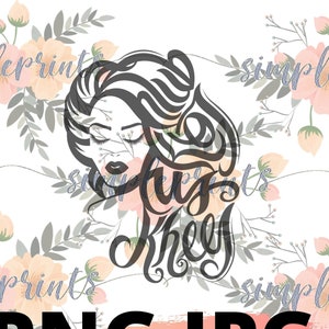 Hmong Design, Hmong Digital, Hmong Print, Hmong Woman Silhoutte, Hlub Koj tus Kheej &quot;Love Yourself&quot;