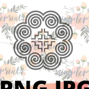 Hmong Design, Hmong Digital, Hmong Print, Hmong Symbol, Hmong Elephant Foot Design
