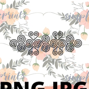 Hmong Design, Hmong Digital, Hmong Print, Hmong Heart Pattern 4