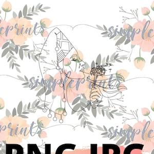 Hmong Design, Hmong Digital, Hmong Print, Hmong Frau "Optimismus", kontinuierliche Linie Kunst