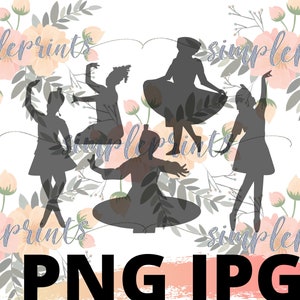 Hmong Design, Hmong Digital, Hmong Print,  Hmong Dancer Silhouettes