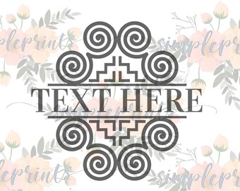 Hmong Design, Hmong Digital, Hmong Print, Hmong Spiral Design