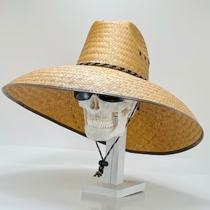 It's Hot! Maximum Sun Coverage Straw Hats! Unisex, All Natural grown & hand woven, brim size 7" inside circumference 24" Made in Mexico,