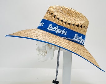 LA! Ventilated Straw Hats, brim size 5.75” inches, inside circumference about 23” In. great for any outdoor activity, or a Baseball game!!