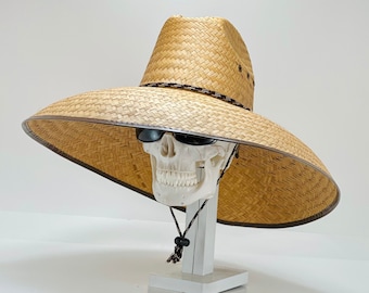 It's Hot! Maximum Sun Coverage Straw Hats! Unisex, All Natural grown & hand woven, brim size 7" inside circumference 24" Made in Mexico,