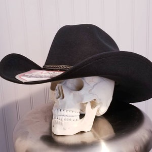 Black or Brown Felt Cowboy Hats, OUR BEST SELLER! with an elastic sweat bandana for a comfort fit and incase a bit Big. Rain Cover included!