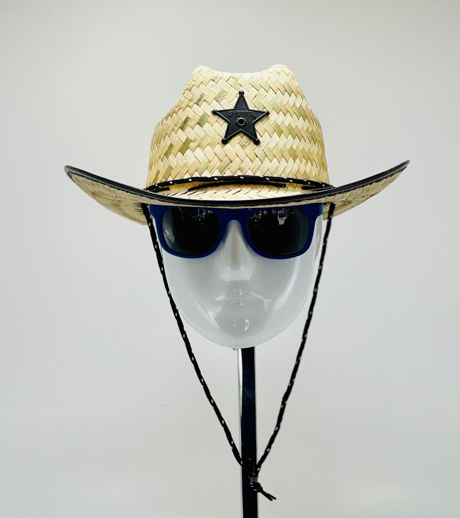 KIDS Sheriff Cowboys Straw Hat Pink Trim With Pink Etsy