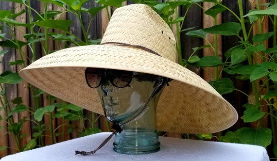 Straw Hat Jumbo Nat. Size Maximum Sun Coverage Approximately 21 X 21 Great  for Anything Under the Sun, With a Strap. Head Size 24 In. -  Canada