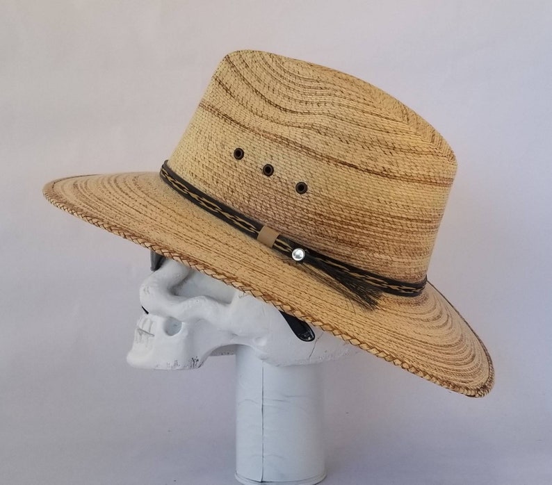 aprox classy style with a classy look Lowrider 14.5 x 13.25 100/% handmade proudly in Mexico Classic Male Fedora Straw Hat
