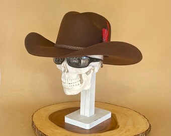 Brown Felt Cowboy Hat. Men display picture 3