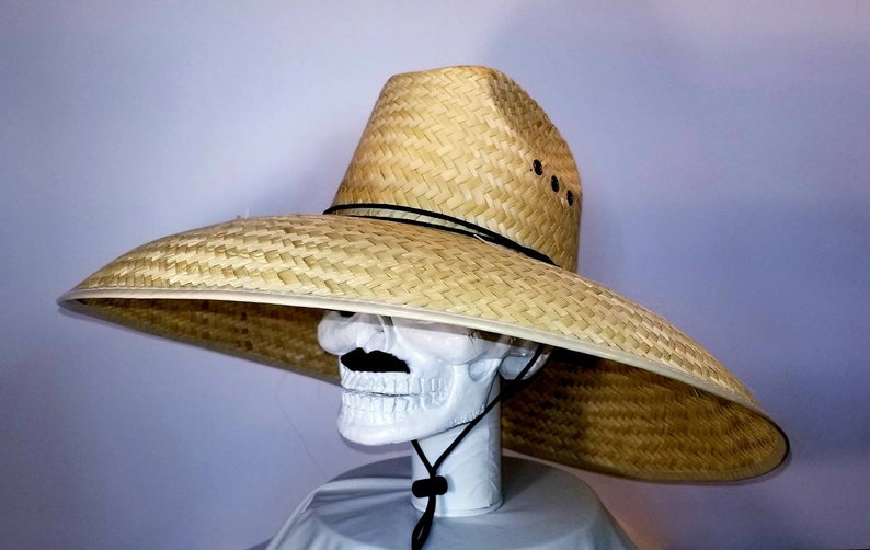 Jumbo Natural Straw Hat Aprox. 20 X 20 of Coverage Comes Etsy