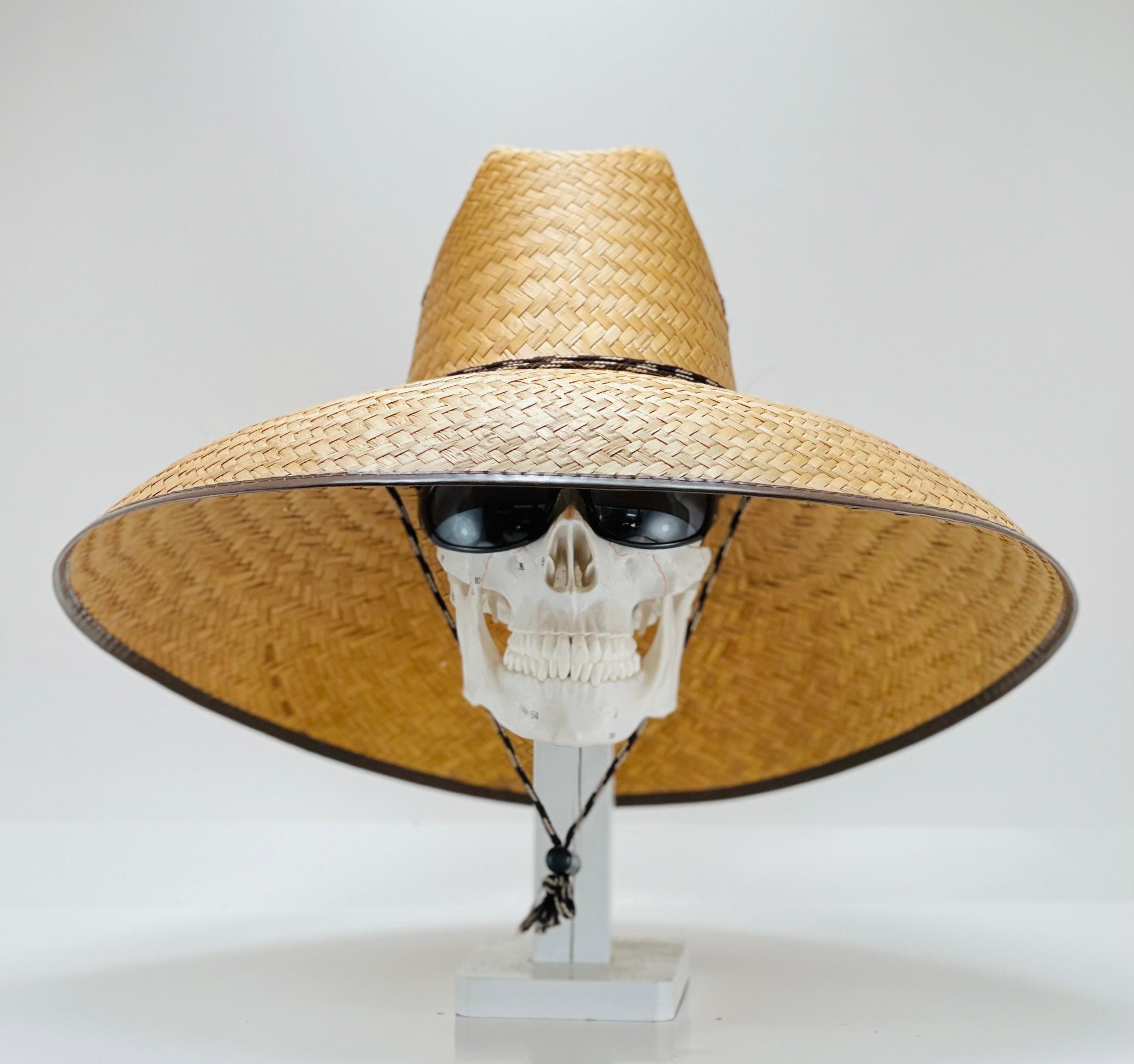 It's Hot Maximum Sun Coverage Straw Hats Unisex, All Natural Grown