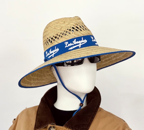 帽子 MEDI BEADS STRING STRAW HAT L.A. Bandana Straw Hat, Well Ventilated, Colorful Bandana