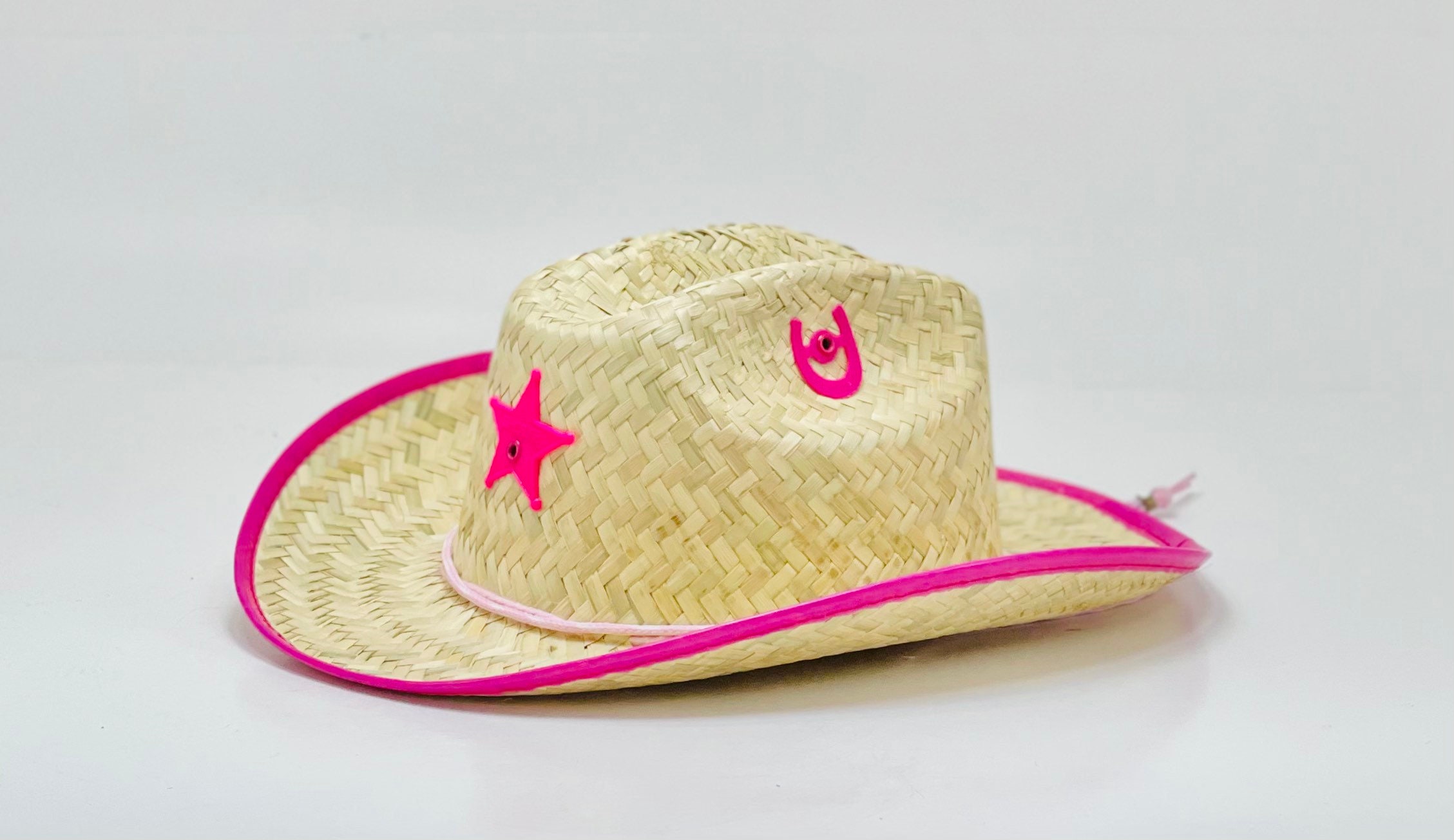 Sombrero de paja de Sheriff vaquero para niños con estrella, el color puede  variar, Niño (a) talla, Variados, 12