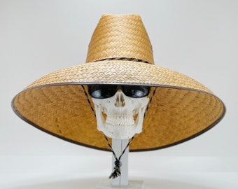 Our Best Seller!  Get the MEGA Hat! Great sun coverage! Brim about 7" inches, inside circumference about 24” all handmade, all Natural!