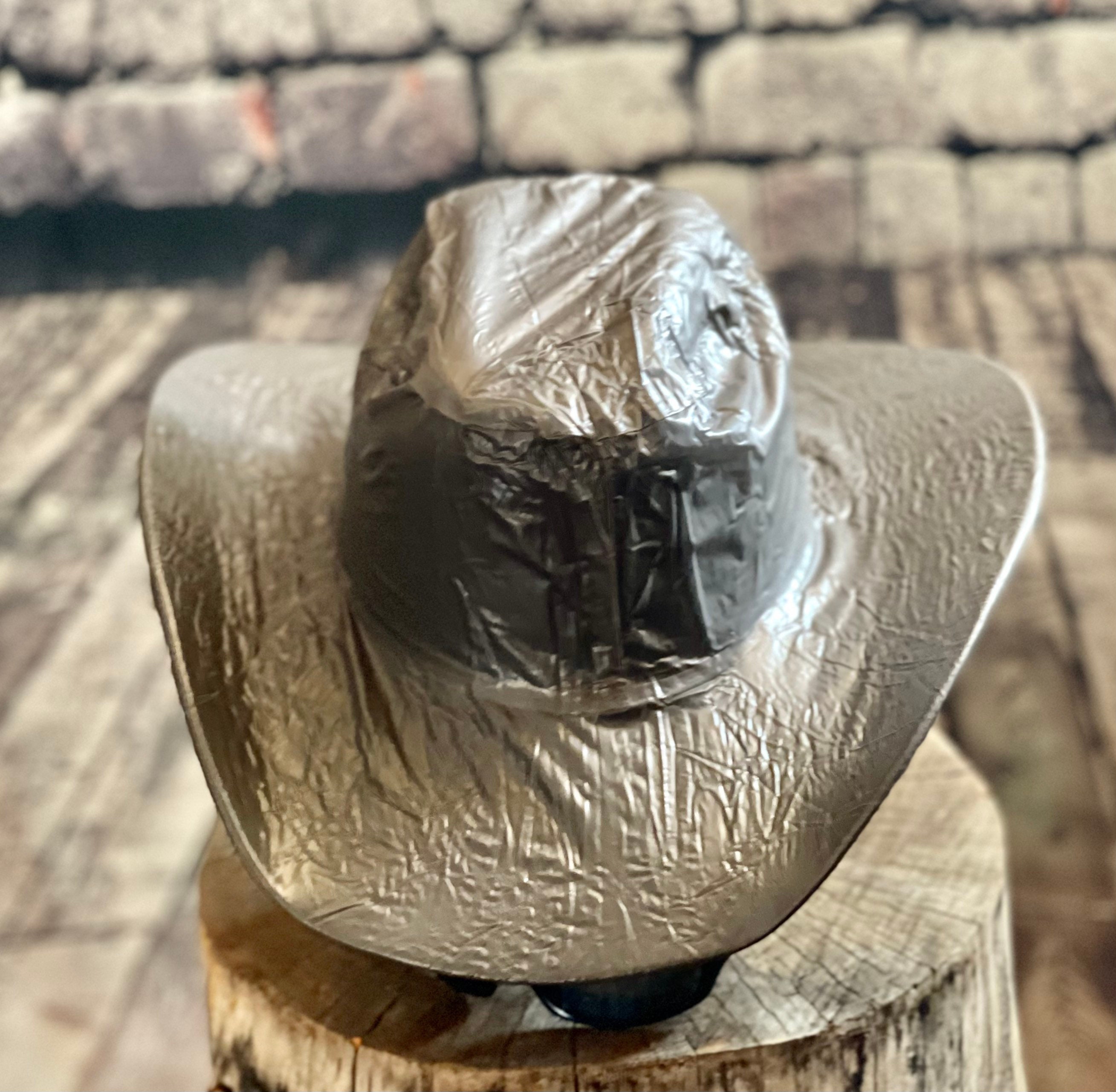 Black Felt Cowboy Hat, BEST SELLER! with an elastic sweat bandana for a comfort fit and incase a bit Big, Made in Mex. Rain Cover included!