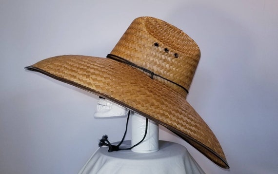 It's Hot! Maximum Sun Coverage Straw Hats! Unisex, All Natural grown & hand woven, brim size 7 inside circumference 24 Made in Mexico