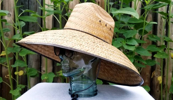 も*︎様 【試着のみ/大人用】süß suess Straw Hat for M Ladies Jumbo Brown Gardening Straw Hat, Aprox 20x20 Maximum Sun
