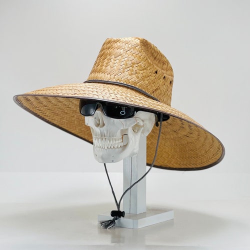 Gardening & Fishing Straw Hat, Brim Size 5.75” In. Inside