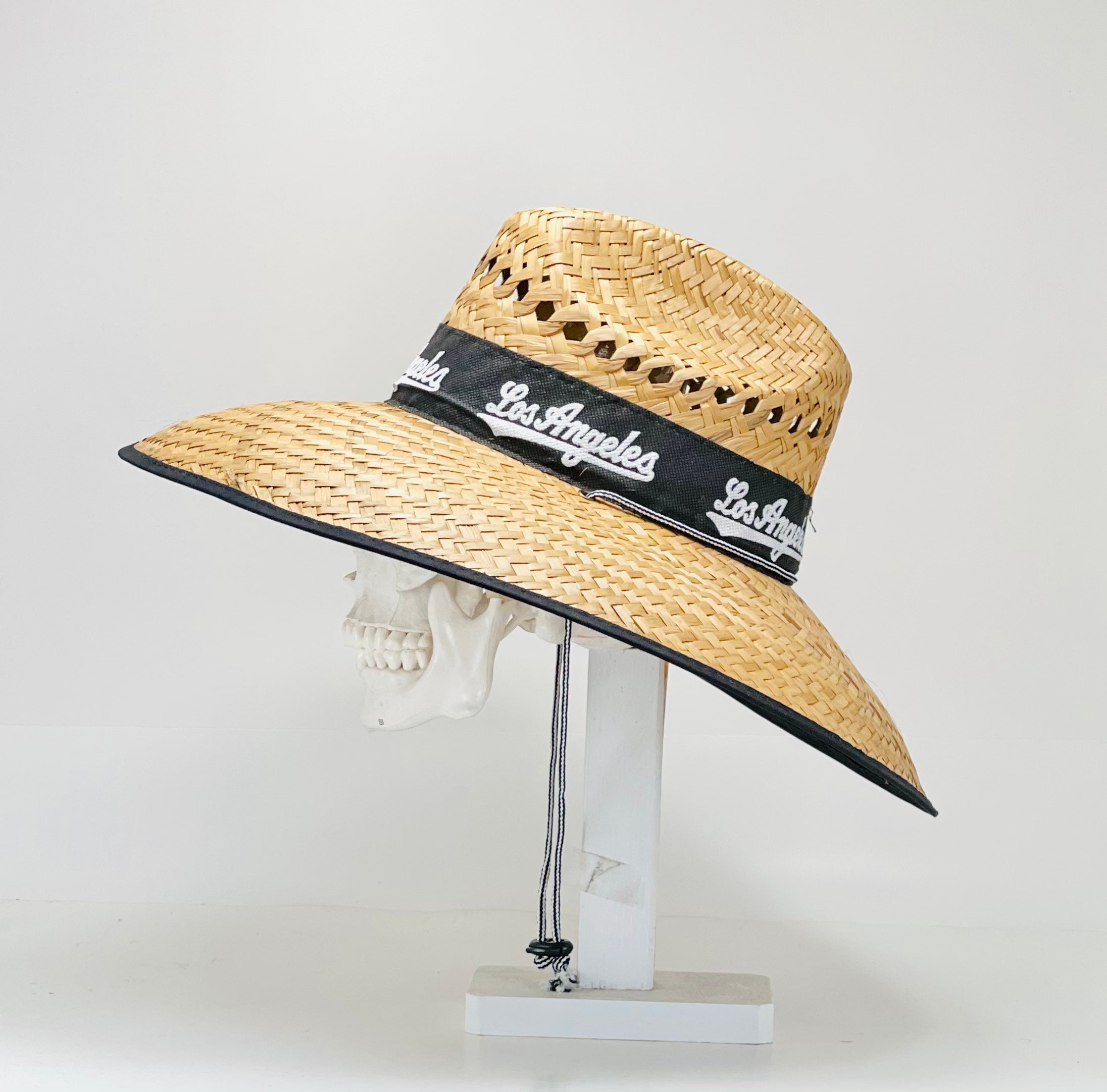 L.A. Straw Hat Ventilated Overall size 18.5 x 17.5 the Etsy