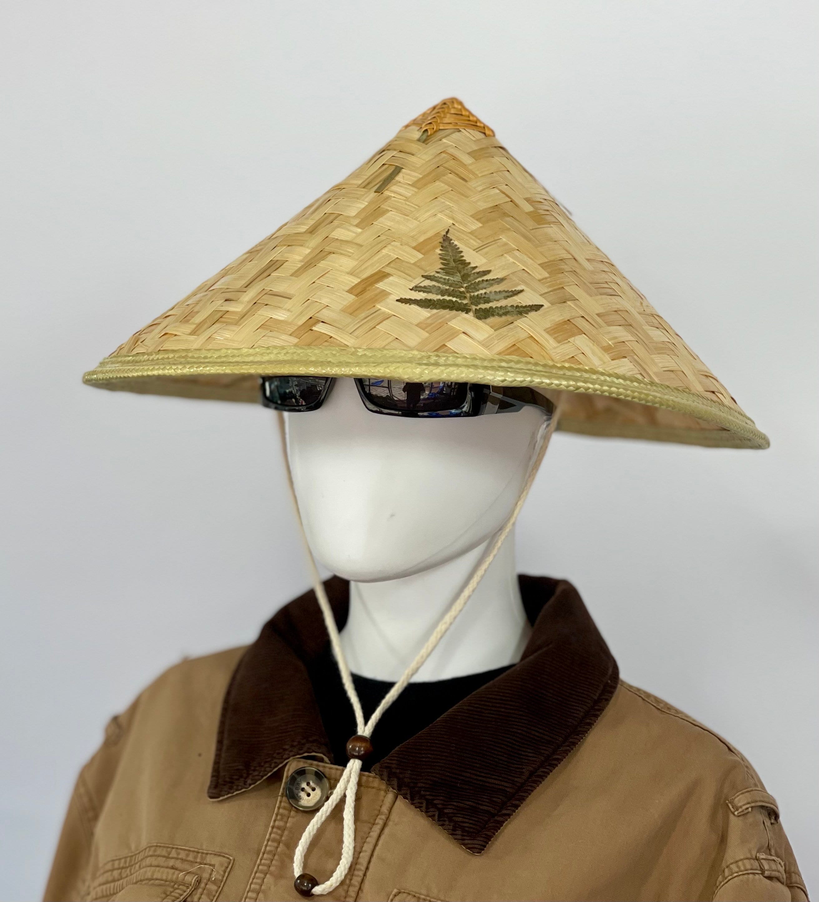 HOT Coolie Hat Japanese Bamboo Hat Asian Sun Hat Bamboo