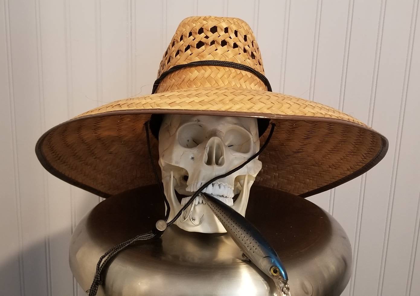 Fishermen/gardening Brn. Straw VENTILATED!! Hat With Adjustable