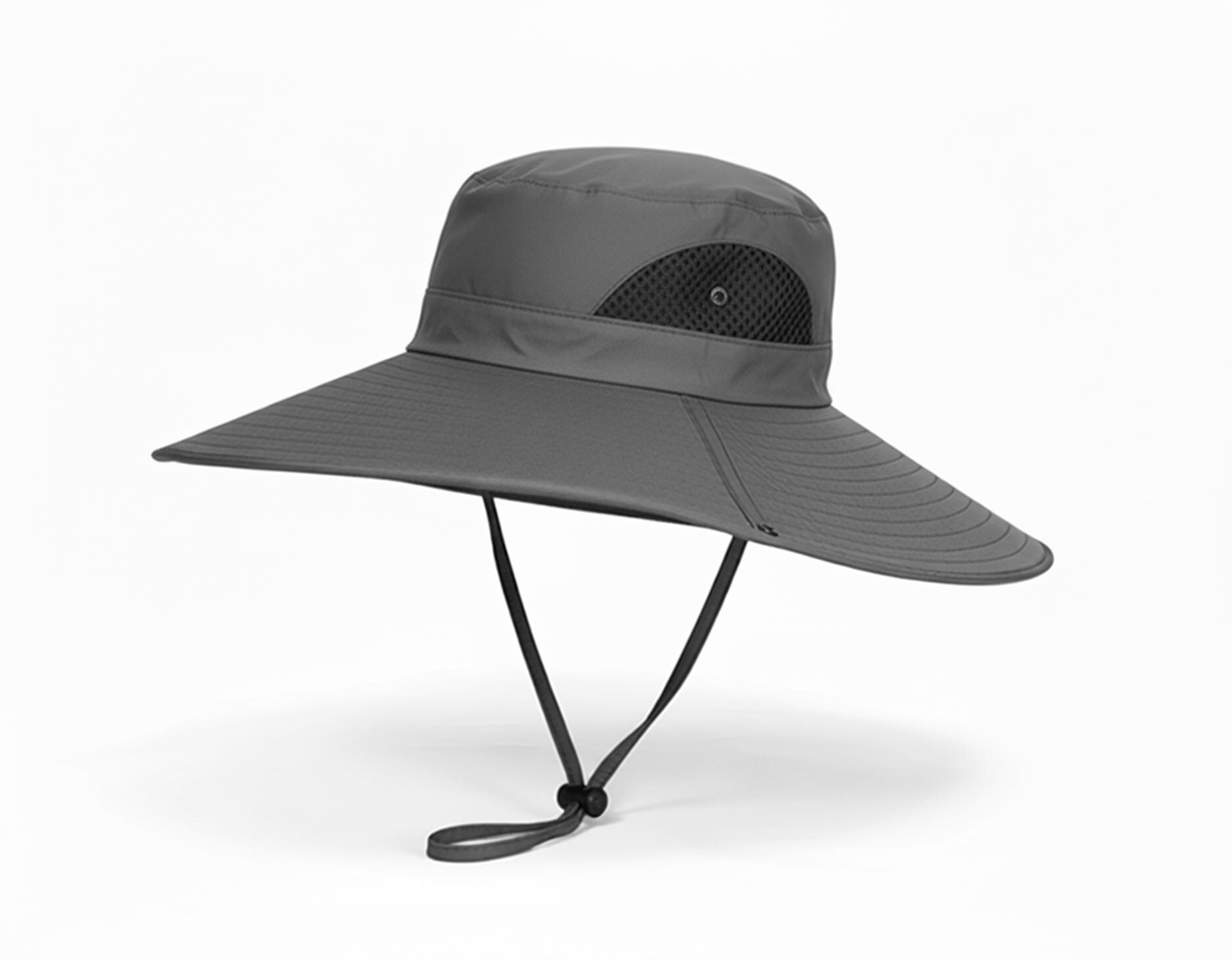 Wide Brim Bucket Hat with UV Protection, Foldable for Travel Wide Brim Bucket Hat UPF50+ Protection Travel Beach Semi  main image 3
