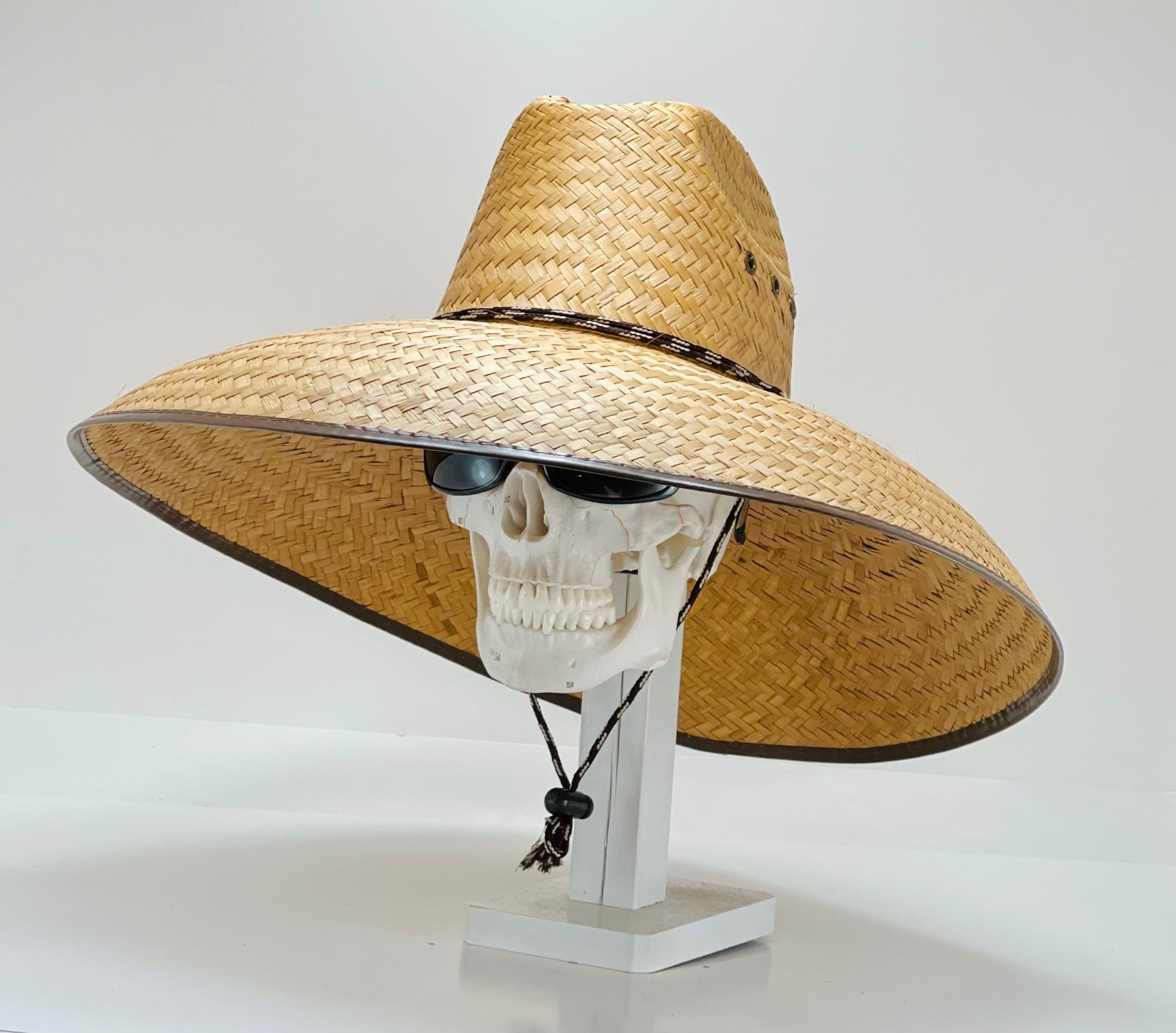 3322 Mathis Summer Straw Hat Women/men Nature 7 1/4-7 Laurel Lattice Palm Straw Facesaver Hat – Village Hat Shop main image 2