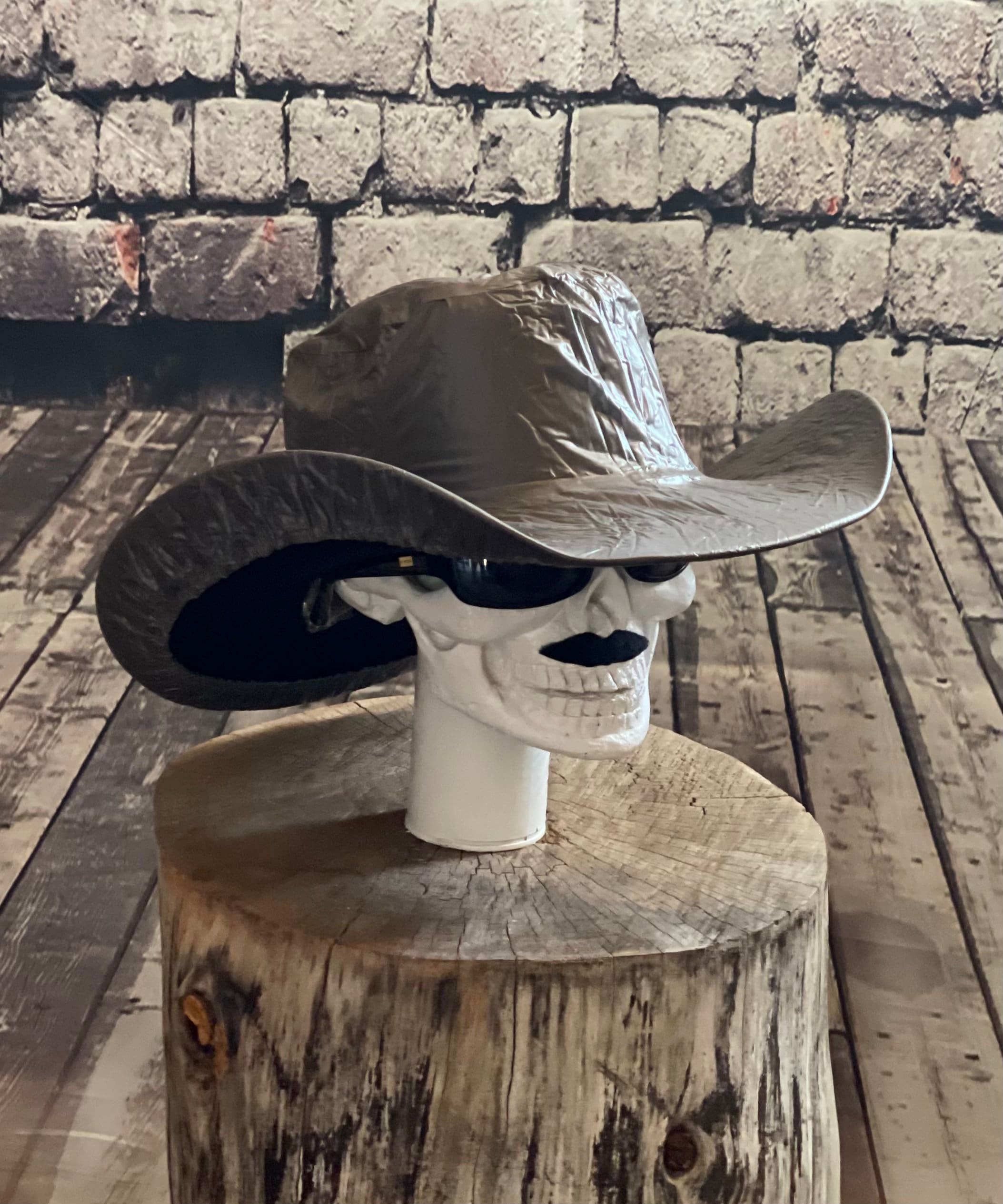 Black Felt Cowboy Hat, BEST SELLER! with an elastic sweat bandana for a comfort fit and incase a bit Big, Made in Mex. Rain Cover included!