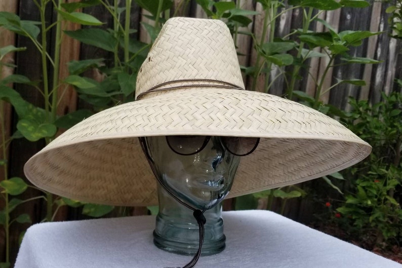 Straw Hat Jumbo Nat. Size Maximum Coverage Approximately Etsy