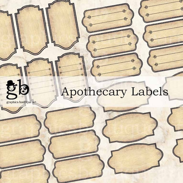 Apothecary Labels - Etsy