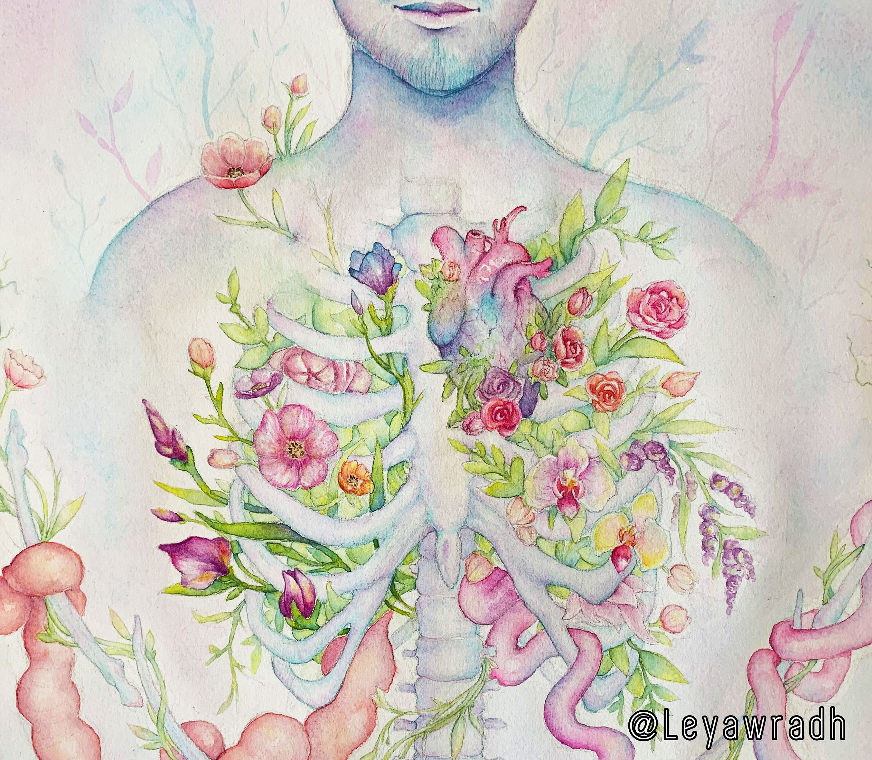 Rotten of Elysia Framed Watercolor Portrait original - Etsy