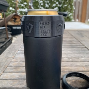Junta/tapa de extensión de lata de 500 ml/16,9 oz compatible con enfriador de latas YETI TALL para acomodar latas de bebidas europeas más altas