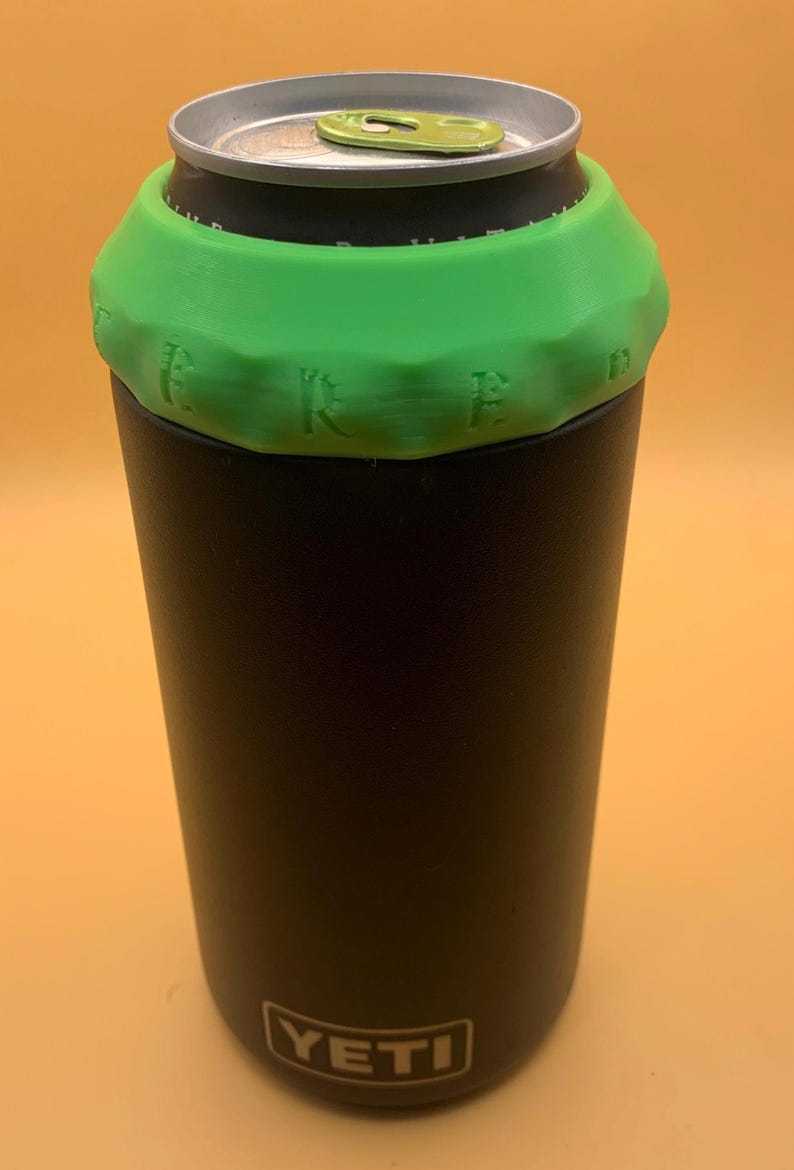 Monster Lime Green version Gasket fits both 16oz and 12oz Slim can Monsters with your Tall can Yeti Colster