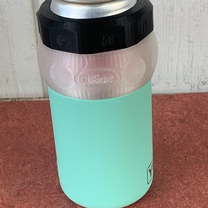 16oz Adapter  Style: 10 Round Face in translucent Shown with Izer Designs custom monogramed replacement gasket/lid. Yeti and Lid not included. See other Izer Designs listings for lids.