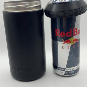 Extension Gasket fit over 12oz slim can. 16oz Tall Can Cooler ready for loading.