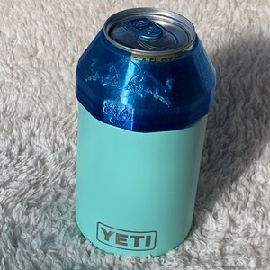 fit shown with PETG Hard plastic version Blue Fade single color. yeti and beverage not included