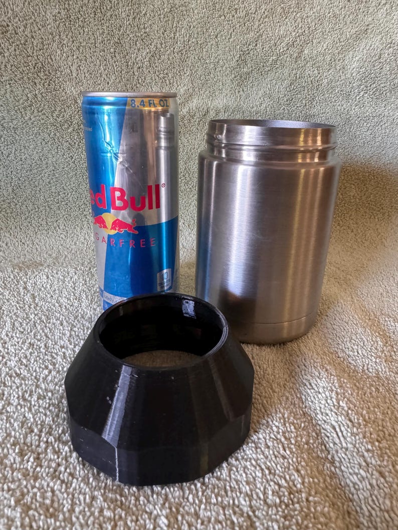 Original Multi Turn YETI colster can cooler (type 1) shown 
lid shown is no logo version