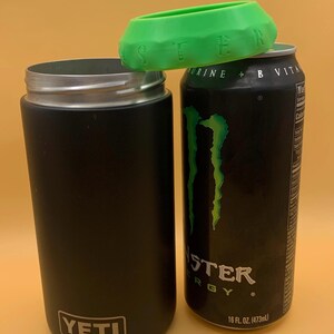 Monster Lime Green version Gasket fits both 16oz and 12oz Slim can Monsters with your Tall can Yeti Colster