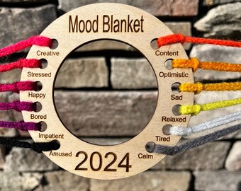 Mood Blanket Chart, Reusable Color Chart, Blanket Color Chart, Crochet Accessories, Crochet Color Card, Reusable Wood Chart, Crochet