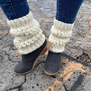 Boot Cuffs for women, Boot Cuffs, Slouchy Boot Cuffs, Crochet Boot Cuffs, Knit Womens Boot Cuffs, Boot Cuff, Bama Stitch Slouchy Boot Cuffs