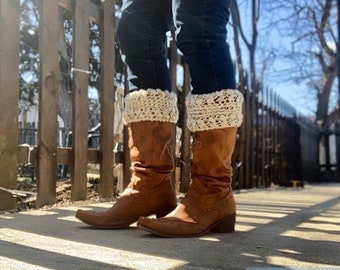 Bama Stitch Boot Cuffs, Boot Cuffs, Boot Cuffs for women, Boot Socks, Boot Fashion, Women's Boot Cuffs, Handmade Boot Cuffs, Crochet Cuffs