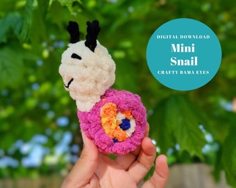 PATRÓN Crochet - Mini Caracol, Patrón Amigurumi, Patrón, Patrón de Ganchillo, Patrón Caracol, Patrones de Caracol a Crochet, Mini Amigurumi, Sin Costura