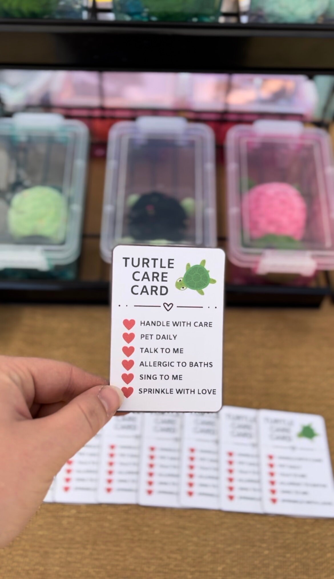 Turtle Credit Card Turtle Care Cards, Care Card, Turtle Care, Plushie Care Card, Crochet ...