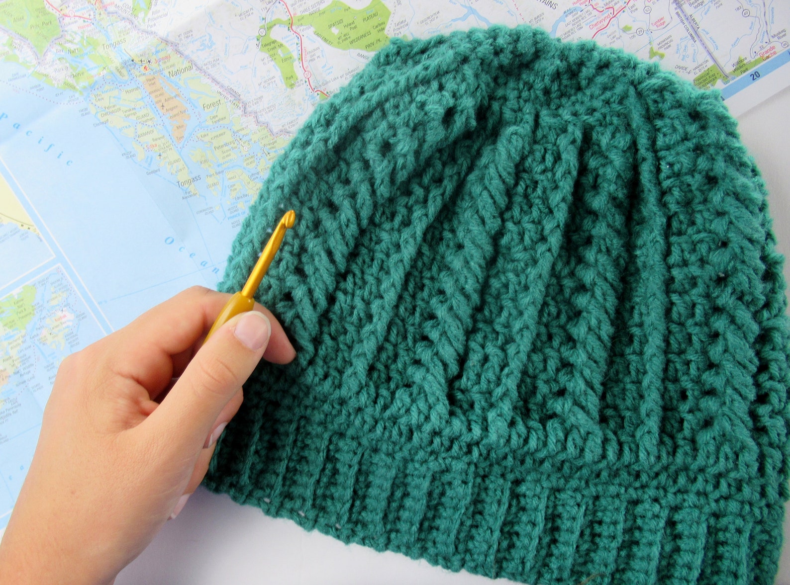 Bama Braid Beanie Crochet PATTERN Crochet Beanie Pattern - Etsy